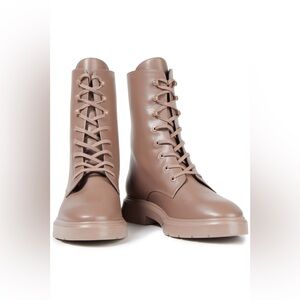 Stuart Weitzman natural Mckenzee combat boots size 6.5